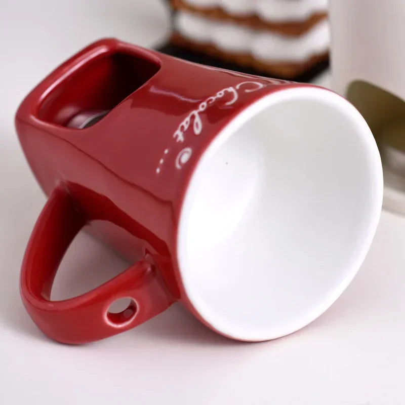 SylvoFondu™ – Mug Fondue Chocolat Bougie Élégant