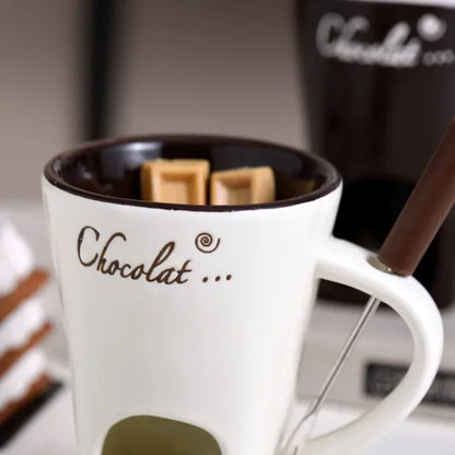 SylvoFondu™ – Mug Fondue Chocolat Bougie Élégant